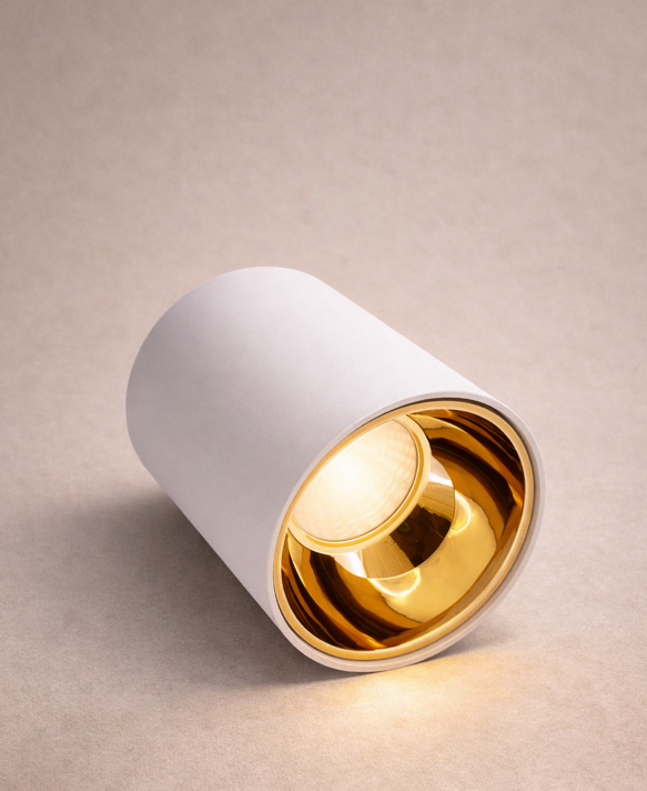 12W LED Surface Cylindrical Spotlight – Premium Aluminum White Body - Image 6