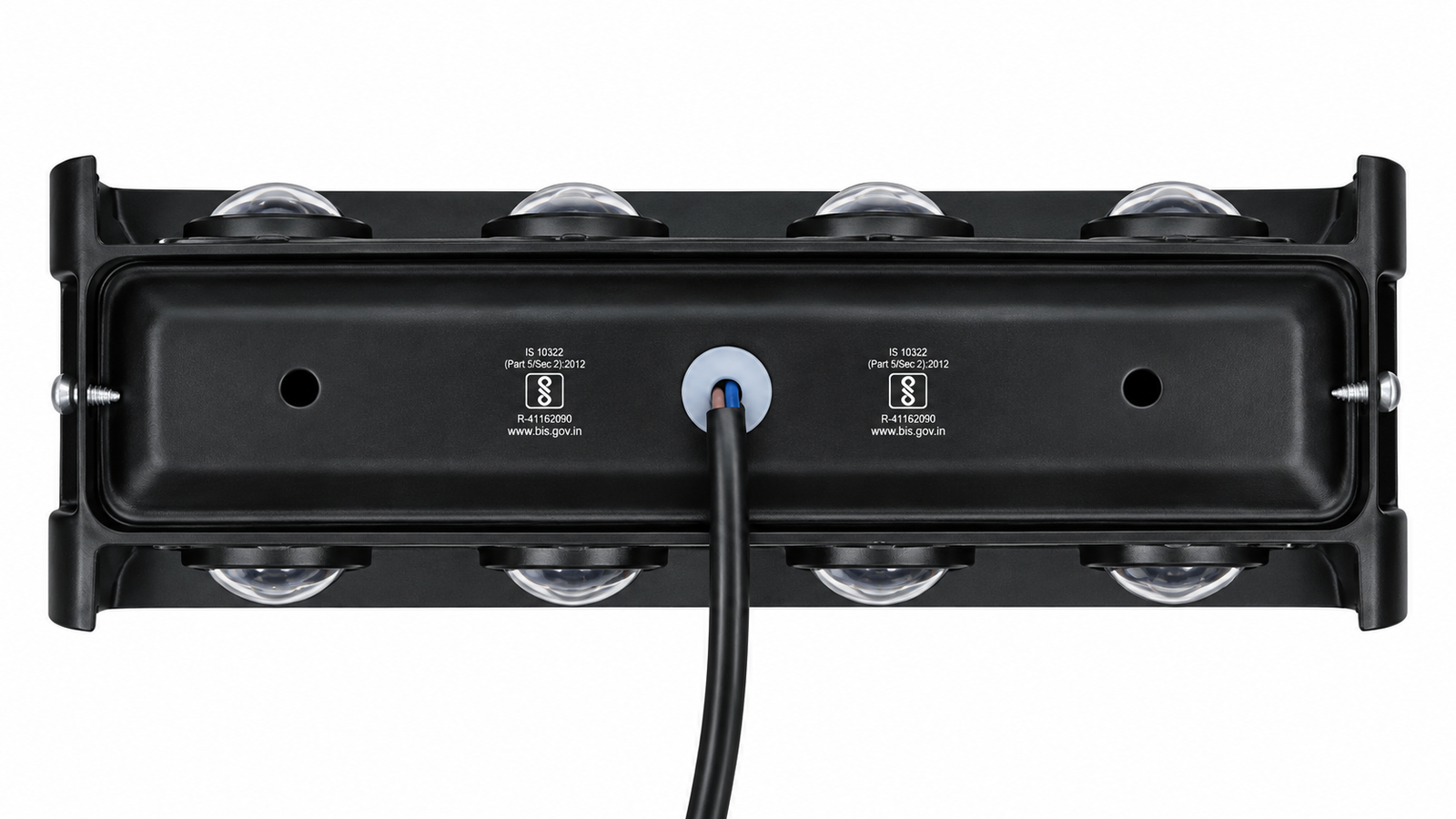 LG-14 8 Watt 8 Way Wall Light | Up & Down Multi-Beam COB LED | IP65 Waterproof | Black Aluminium | 3000K Warm White - Image 4