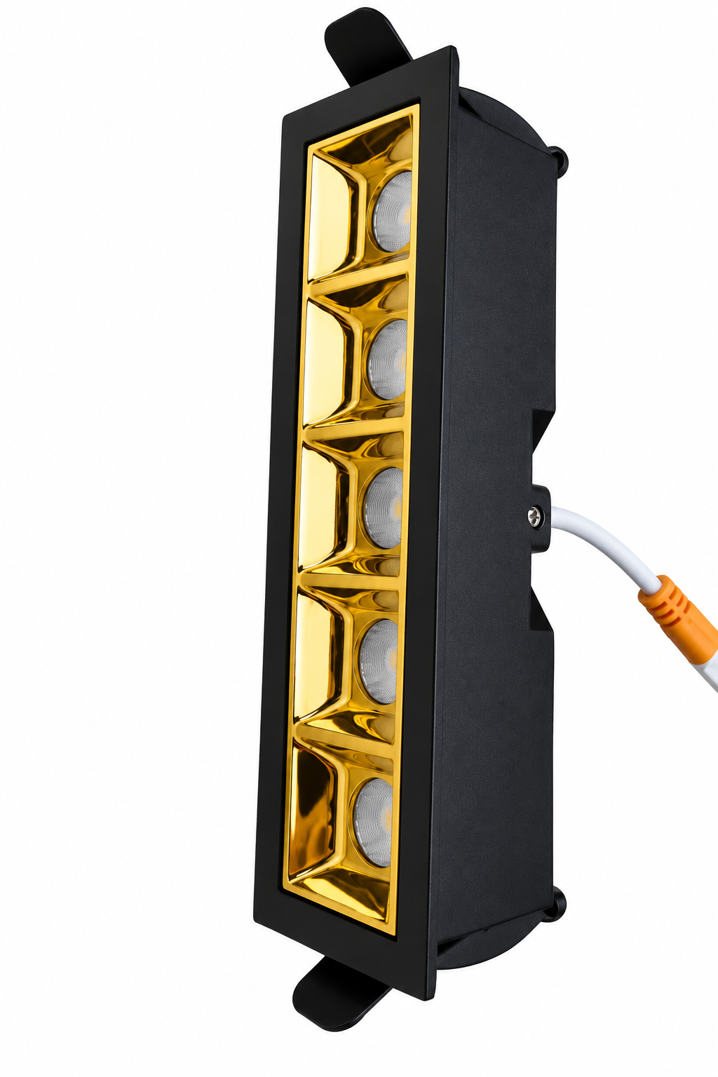 LG-05 10 Watt Laser Blade Linear Spotlight – Black & Gold - Image 4